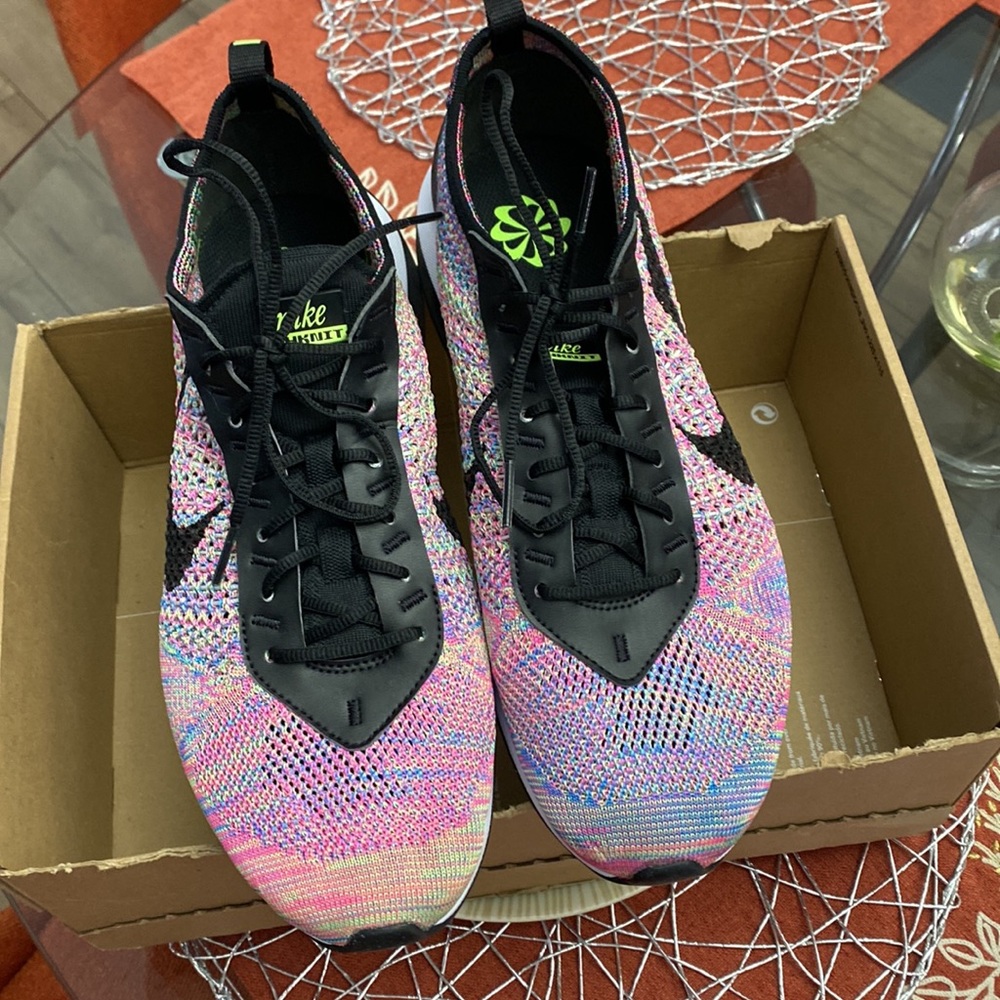 NWT Nike Air Max Flyknit Racer Running Sneakers DJ6106-300 - Picture 10 of 12
